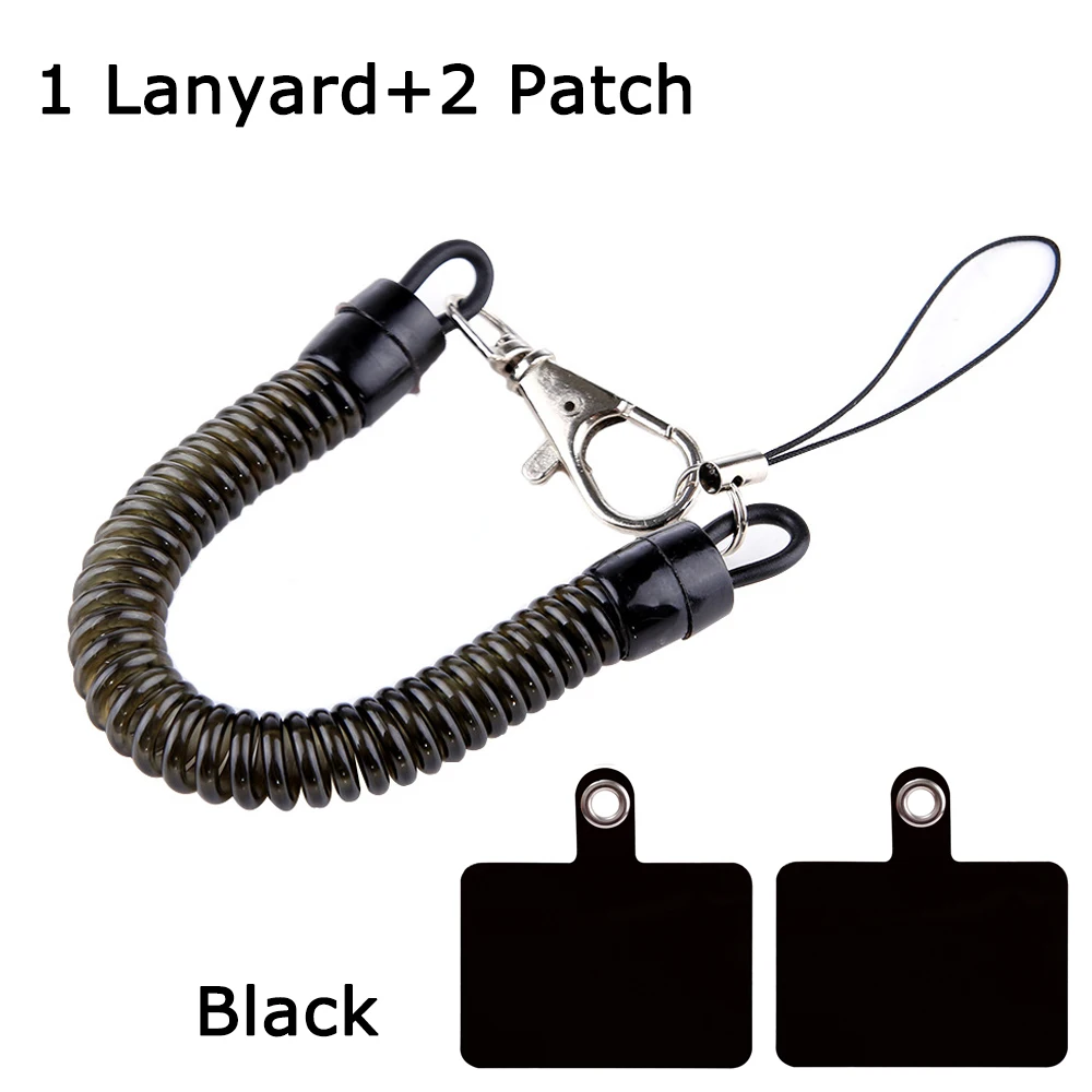 Universal Anti-Theft Telescopic Phone Tether with Card Holder and Charm
