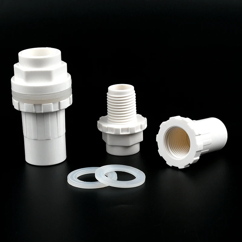 Tuyau En PVC à Filetage Complet Pour Aquarium, Joint étendu 20/25/32/40/50/63 Mm, Connecteur à Filetage Mâle, Drainage Allongé-1-1l4 Pouces, 20 Cm De Long