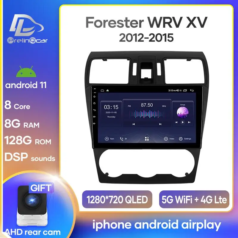 Автомобильная Мультимедийная система Prelingcar Android 10 0 для Subaru Forester WRV XV 2012-2015 радио