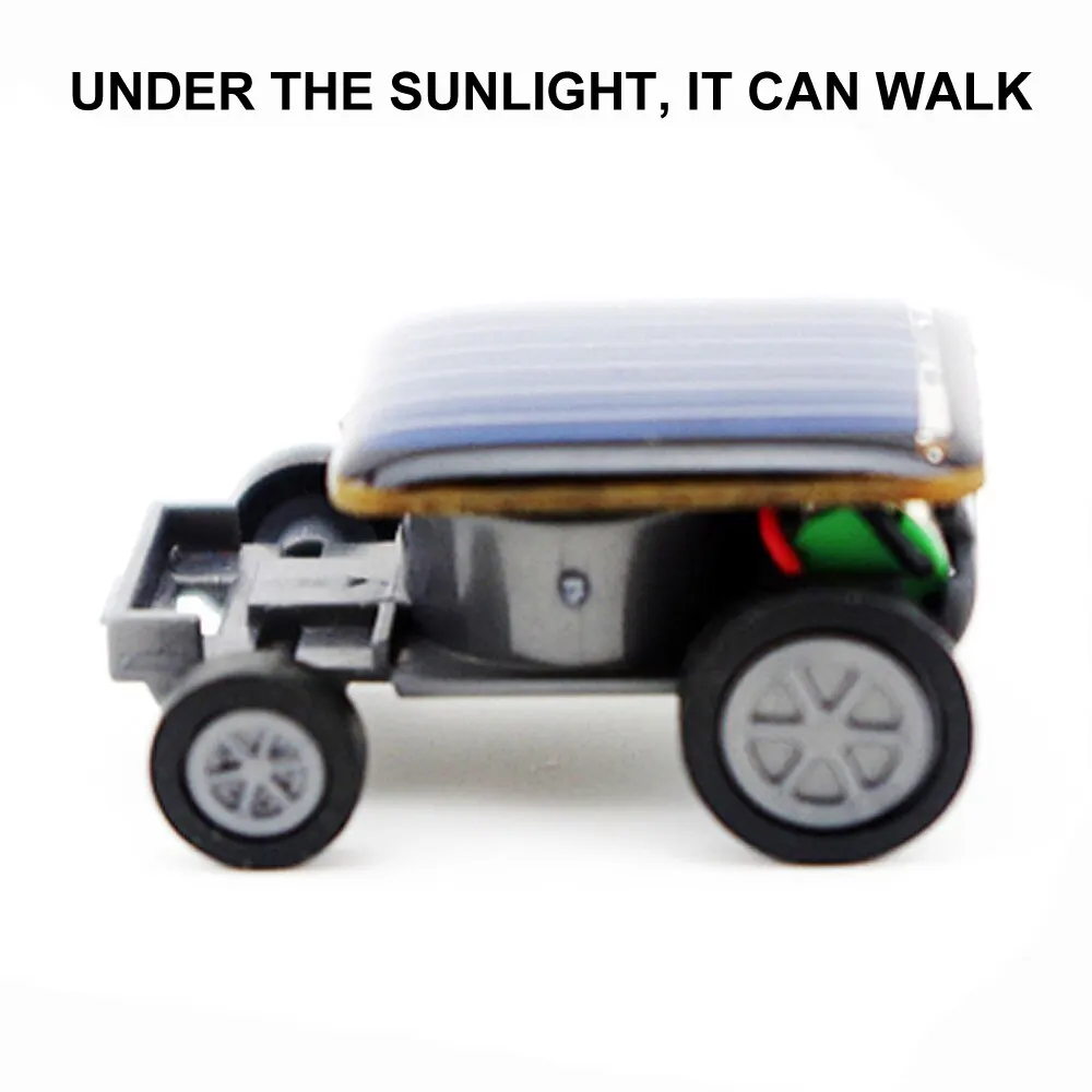 Solar Car Toy Solar Power Mini Sports Car Smaller Solar Power Project Car Mini Educational Gadget Kids Gift Funny Racer
