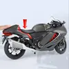 1:9 SUZUKI Hayabusa GSX-1300R Alloy Racing Motorcycle Model Diecast Metal Street Sports Motorcycle Model With Light Kid Toy Gift 4