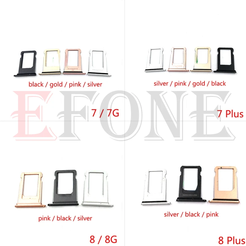 For Iphone 6 6S 6G 7 7G 8 8G Plus Sim Card Slot Tray Holder Sim Card Reader Socket sim card sim card reader