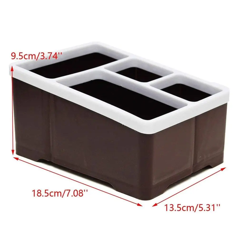 도구 주최자 원격 제어 홀더 4 구획 주최자 스탠드 선반 랙 보관 케이스 가전 도구 상자