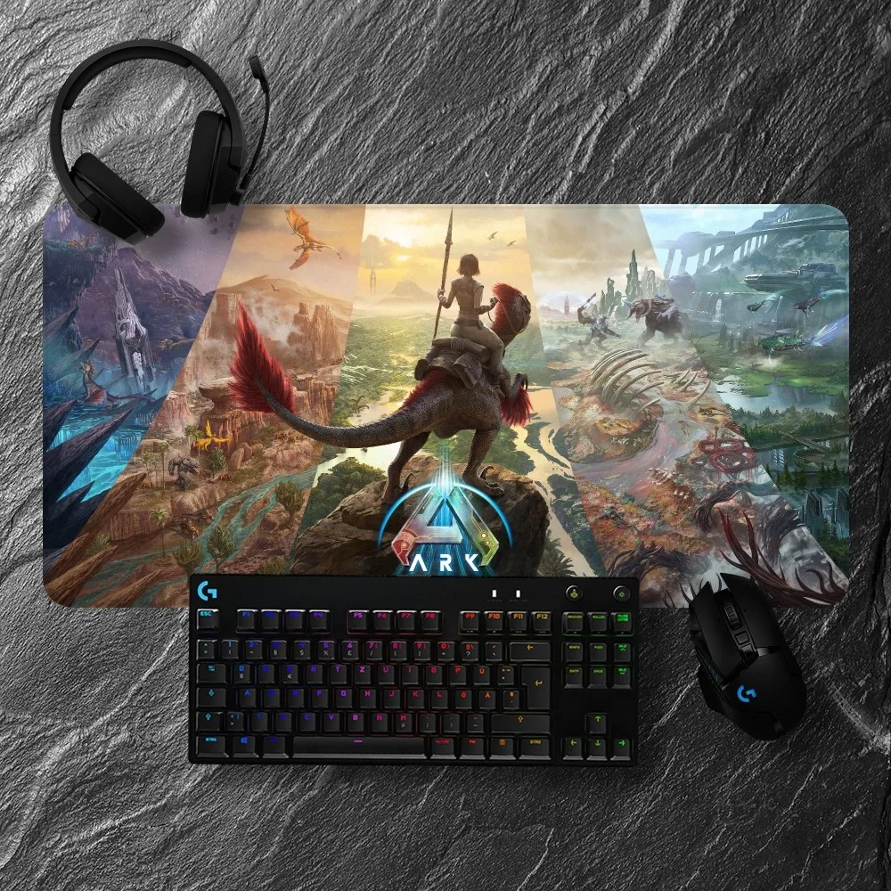 Ark Game Survival Ascended Floor Mat Non-slip Lockedge Office Student Gaming Thickened Large Writing Pad Cushion 2