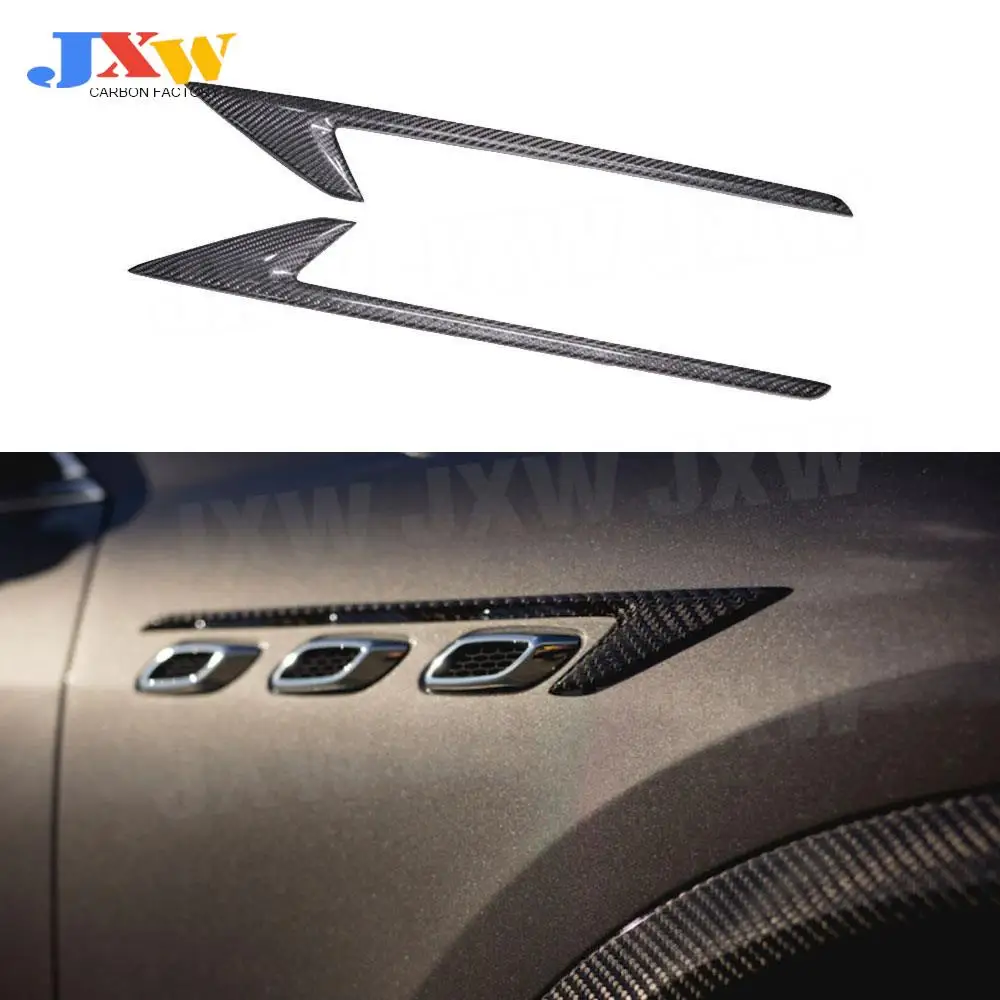 

Carbon Fiber Front Fender Air Vent Trim Frame Exterior Decorating for Maserati Levante 2016-2019 Car Styling