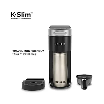 Keurig K-Slim Coffee Maker, Single Serve K-Cup Pod Coffee Brewer, 8 to 12 oz. Brew Sizes, Black 5
