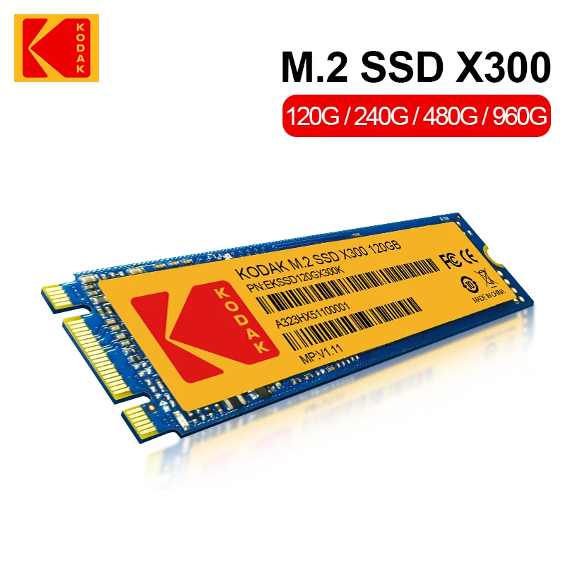 Original Kodak X300 SSD Hard Disk M.2 2280 120GB 240GB 480GB 960GB 550MB/s Internal Solid State Drive for Laptop Desktop 2 tb internal ssd