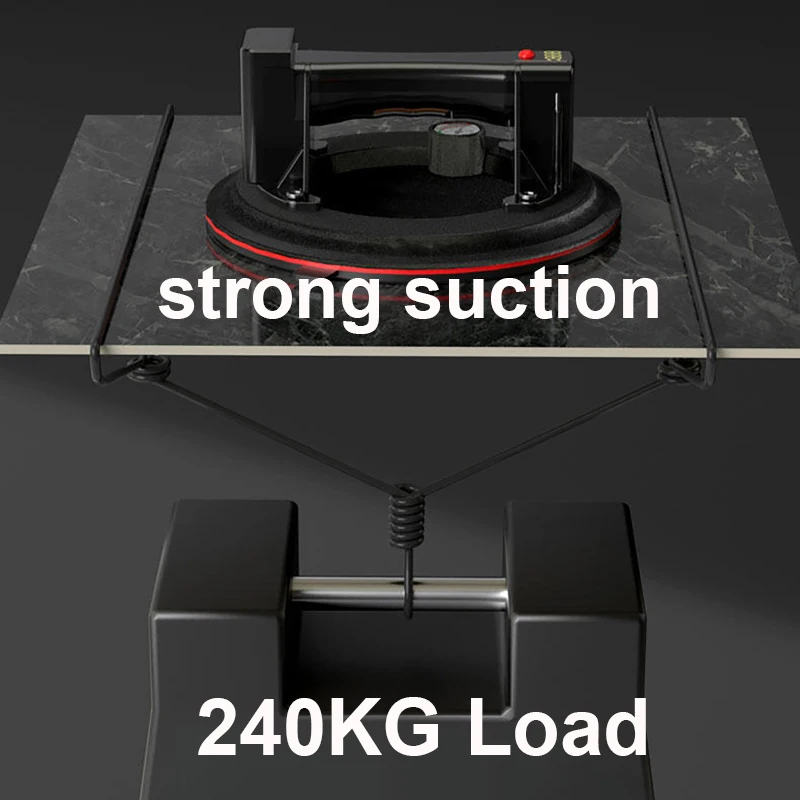 9Inch 240KG Air Pump Vacuum Suction Cups Powerful Heavy-Duty Strong Hand Pump Sucker Lifted Magnets Handling Tools Box Pack