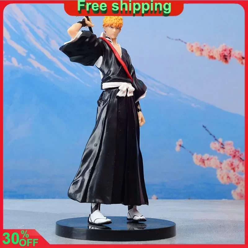 

18cm BLEACH Anime Figure Kurosaki Ichigo Action Figure Manga Statue Kawaii Collection PVC Model Doll Ornament Children Gift Toys