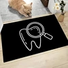 Dentist Tooth Doormat Non-slip Machine Washed Rug Graphic Printed Flannel Doormats for Kitchen Entrance Rugs Home Decor Carpet 2