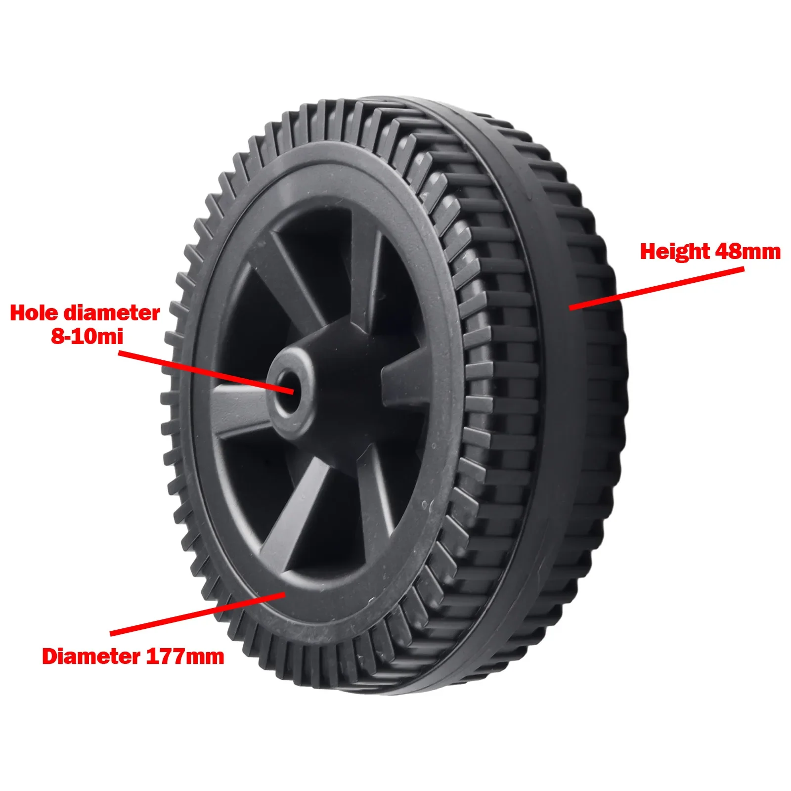Lot De 2 Roues Pour Barbecue - Diamètre 17,8 Cm (177 Mm) - Compatible Charbroil Et Autres Barbecues à Gaz - En Plastique Robuste, Installation Facile