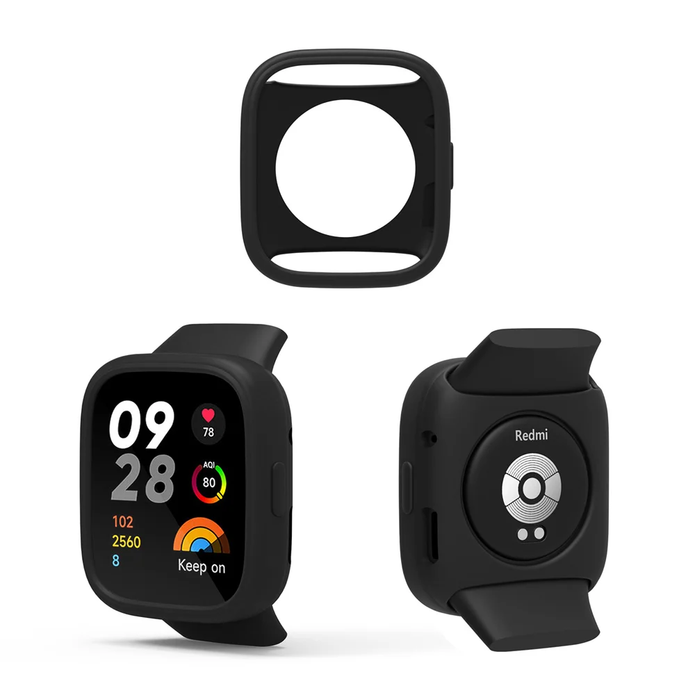 Premium Soft Silicone Protective Case for Smart Watches - All-Around Cover and Bumper Guard