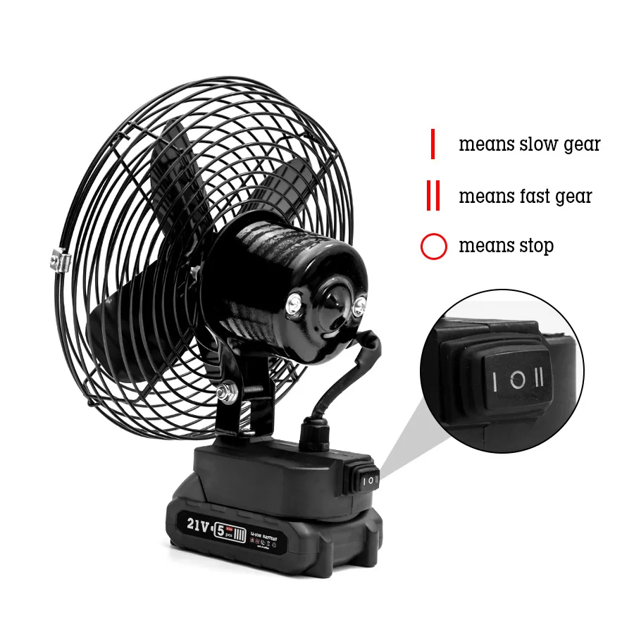 Cordless Fan with Remote for black and decker 20V Li-ion Battery Tabletop  Fan US