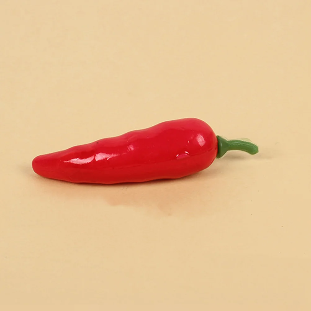 

30 Pcs Simulated Vegetables Miniature Chili False Peppers Banana Fake Model Artificial Centerpieces Restaurant Display
