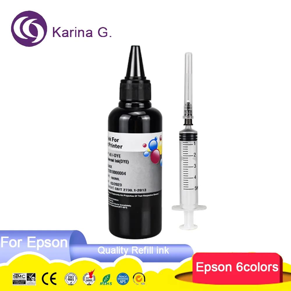6Color/100ML 312XL 378XL T0851 T0821 T0791 81N Refill Dye Ink for Expression Ph