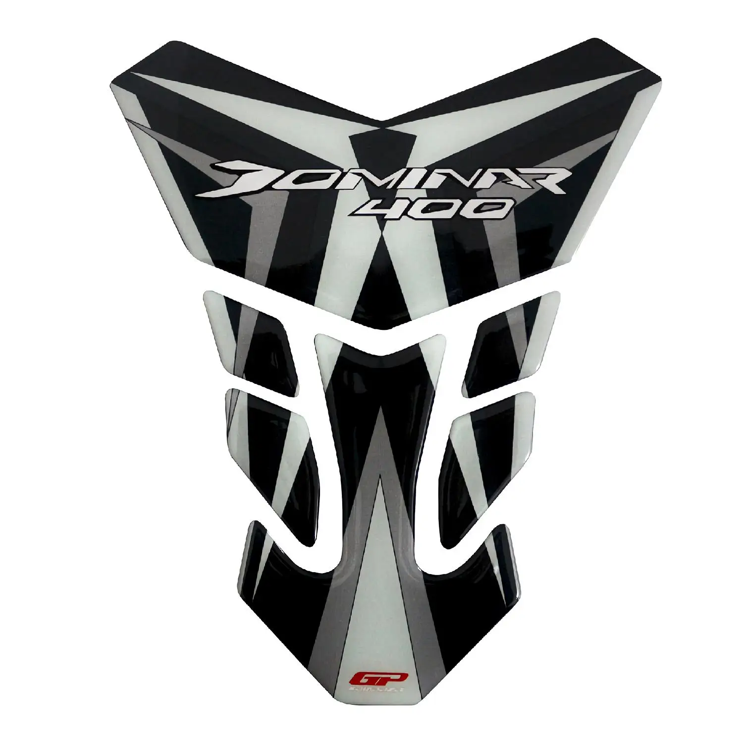 

GP Composite for Dominar 400 2017-2020 Compatible Tank Pad Strip Sticker Black-Gray