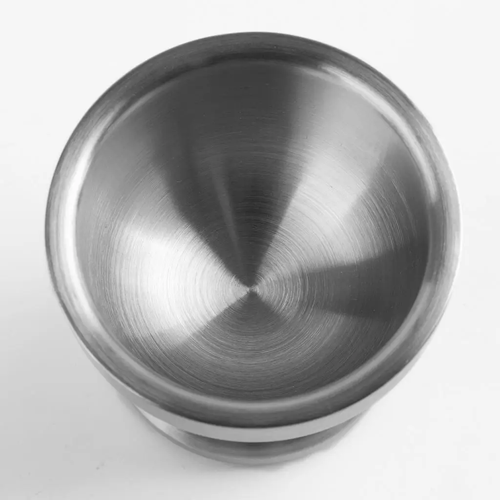 Mortar Pestle Set Stainless Steel Garlic Spice Tool Herb Medicine Grind Bowl