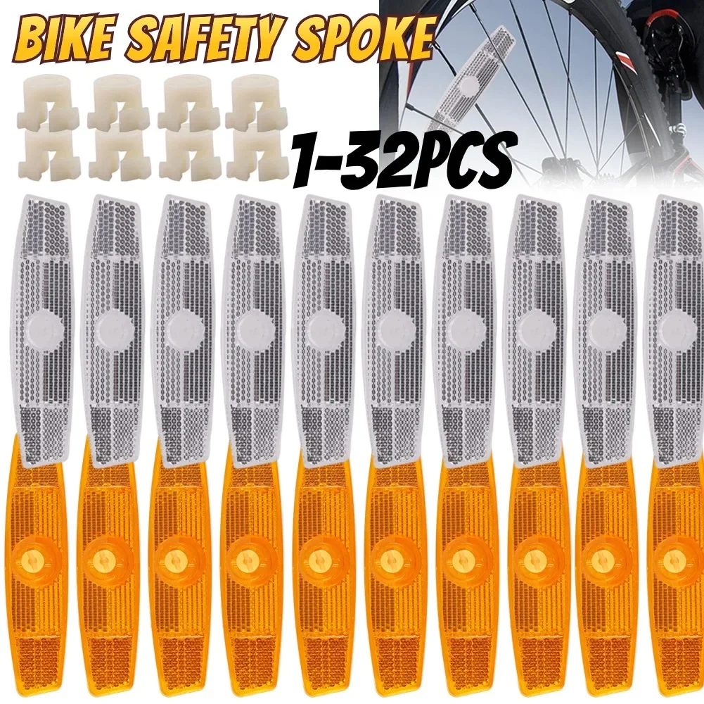 Bike Accessories 4-32PCS Safety Bike Spoke Reflector Rim Spoke Reflectors Warning Bicycle Wheel Rim Light