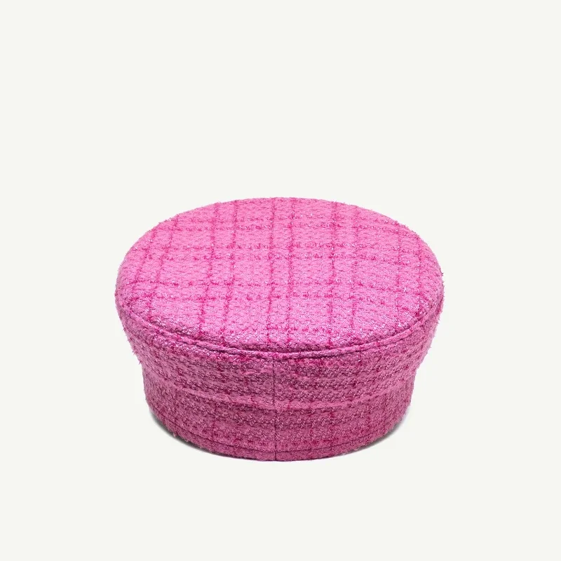 Cotton Newsboy Cap Multifunction Tweed Baker Boy Cap Women Fashion Pink Plaid Letter Newsboy Caps for Four Season