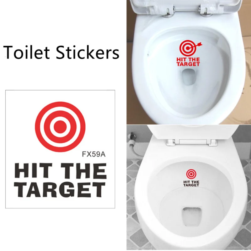 ToiletStickerPottyTrainingTargetsRemovableBullseyeTargetAiming
