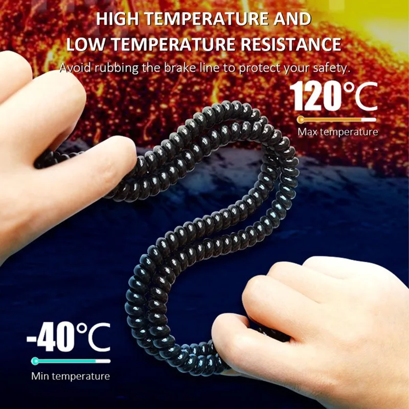 Bicycle Harness Winding Tube Electric Vehicle Brake Wire Organizer Protective Sleeve TPU Sheath Line Cable Spiral Wrap Portable bicycle cable organizer