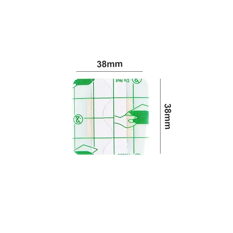 25/50/100pcs 38*38mm Transparent Pu Square Band-Aid and Waterproof Adhesive Bandage Sticker Daily Emergency Protection