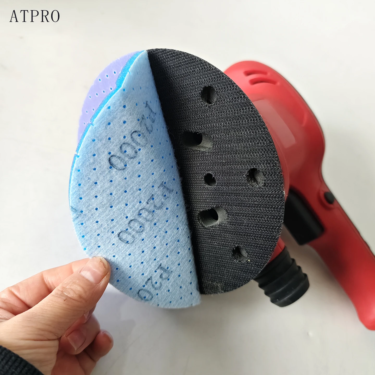 ATPRO ? ? 6인치 다공성 유연 스펀지 원형 사포: 자동차용 빠르고 흠집 없는 미세 연마 (20개입)