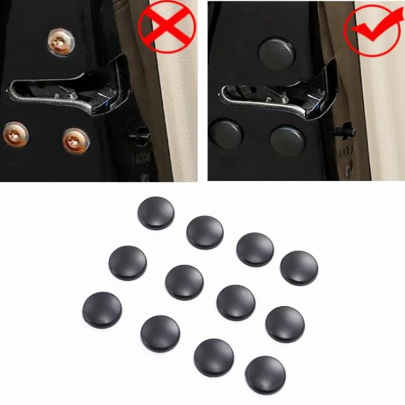 

12Pcs Car Door Lock Screw Protector Cover For Opel Mokka Corsa C D Astra G J H insignia Vectra Zafira Kadett Monza Combo Meriva