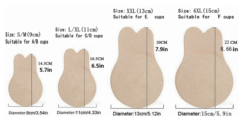 Description Picture 6 of itemInvisible Bra Lift Push Up Silicone Underwear for Big Brest Wedding Sticky Adhesive Transparent Straps Backless Bralette Lingeri