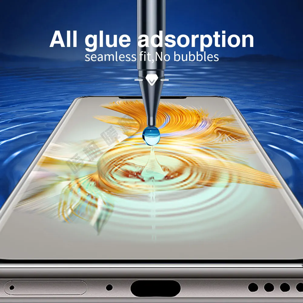 5/3/1Pcs UV Tempered glass smartphone For Huawei mate 50 40 30 30E 20 pro plus RS 40E phone screen protector HD protective film