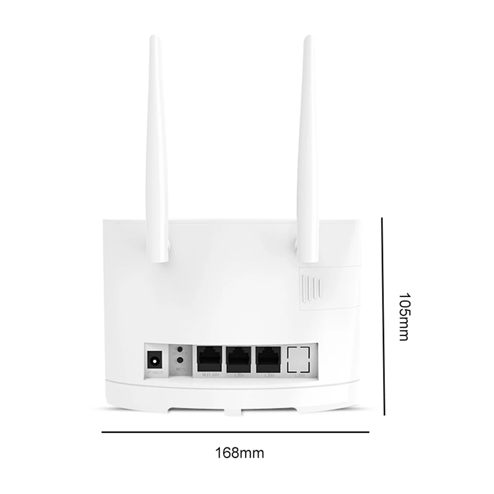 Pro Roteador Wifi com Antenas Externas Modem Cpe Roteador sem Fio Slot para Cartão Sim Hotspot 300mbps R311 - Imagem 4