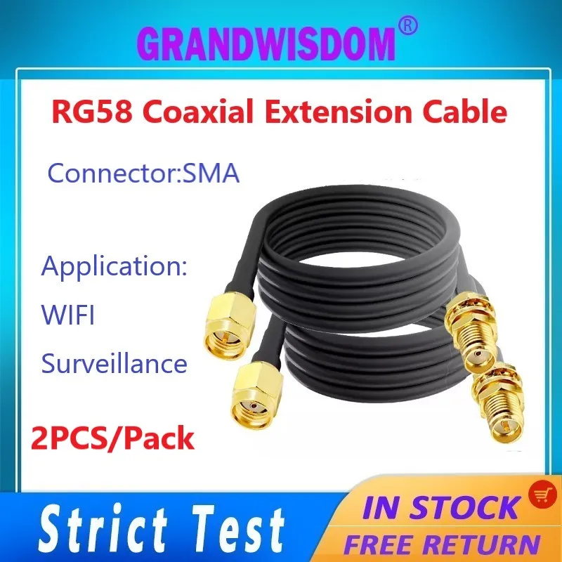 

2 шт., коаксиальные кабели GWS RG58 диаметром 40 см