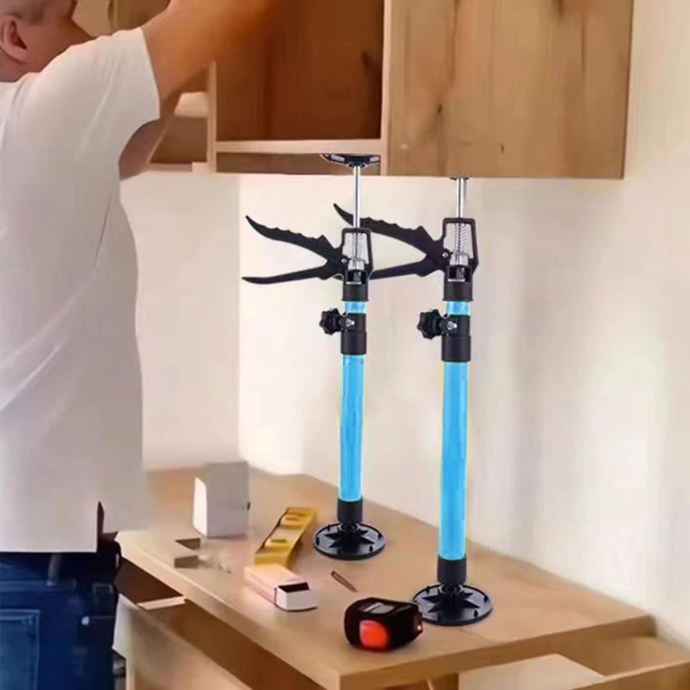 Labor-Saving Telescopic Support Rods Jack Bar Drywall Door Lift Support Construction Tool for Cabinet Porches Stairs Deck