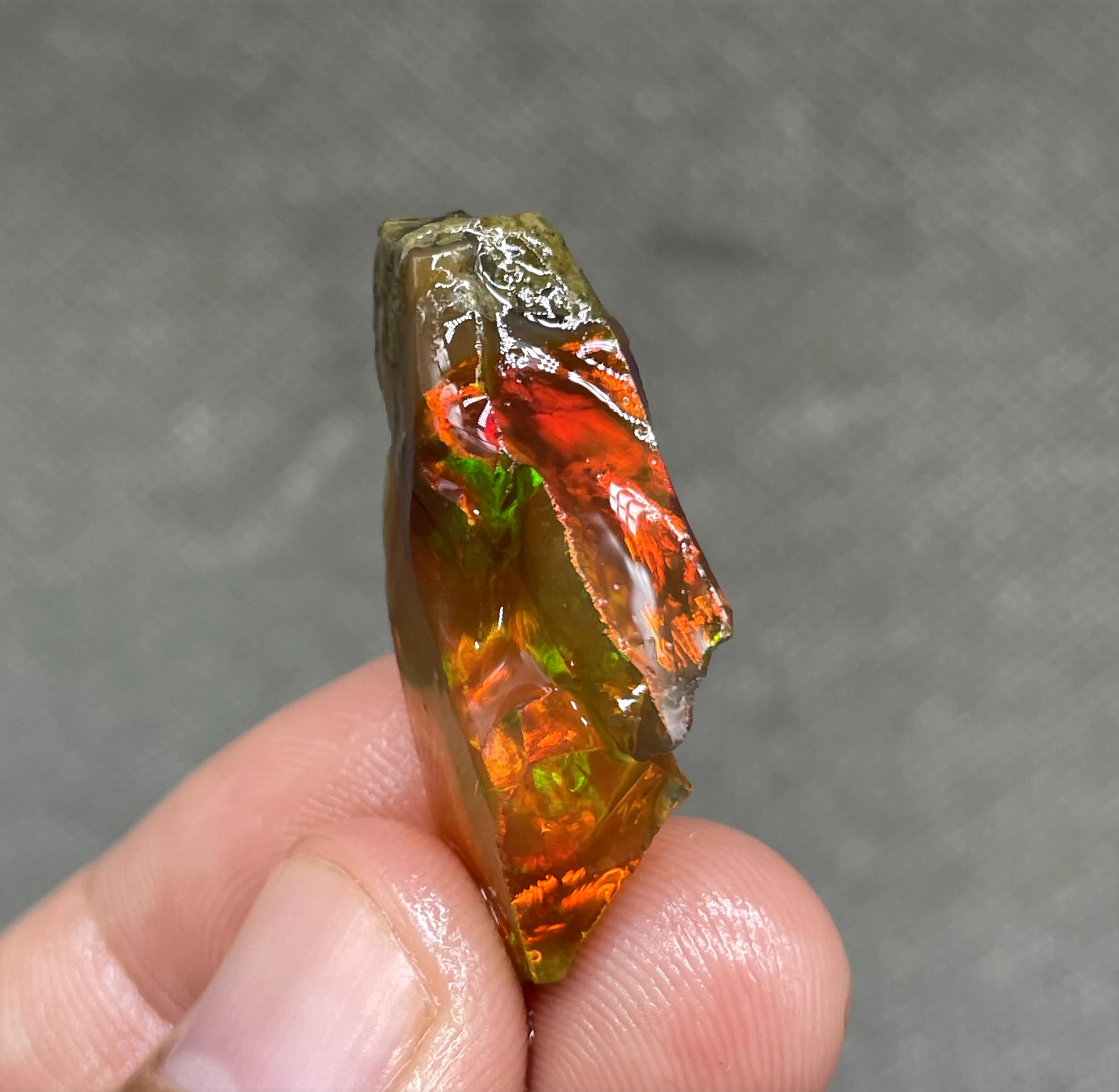 

BEST COLOR! 3.8g natural rare color Ethiopia water Opal gem mineral specimen stones and crystals healing crystals quartz