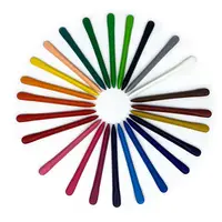 6/12/24/36 Colors Non Dirty Hand Washable Triangular Plastic Crayon Student Oil Painting Stick Early Childhood Education Tools 2