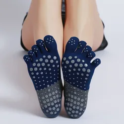 New Fashion Cotton Women Yoga Sports Socks Anti-Slip Gym Fitness Underwear Breathable Cross Back Pilates Dance Sport Ankle Socks