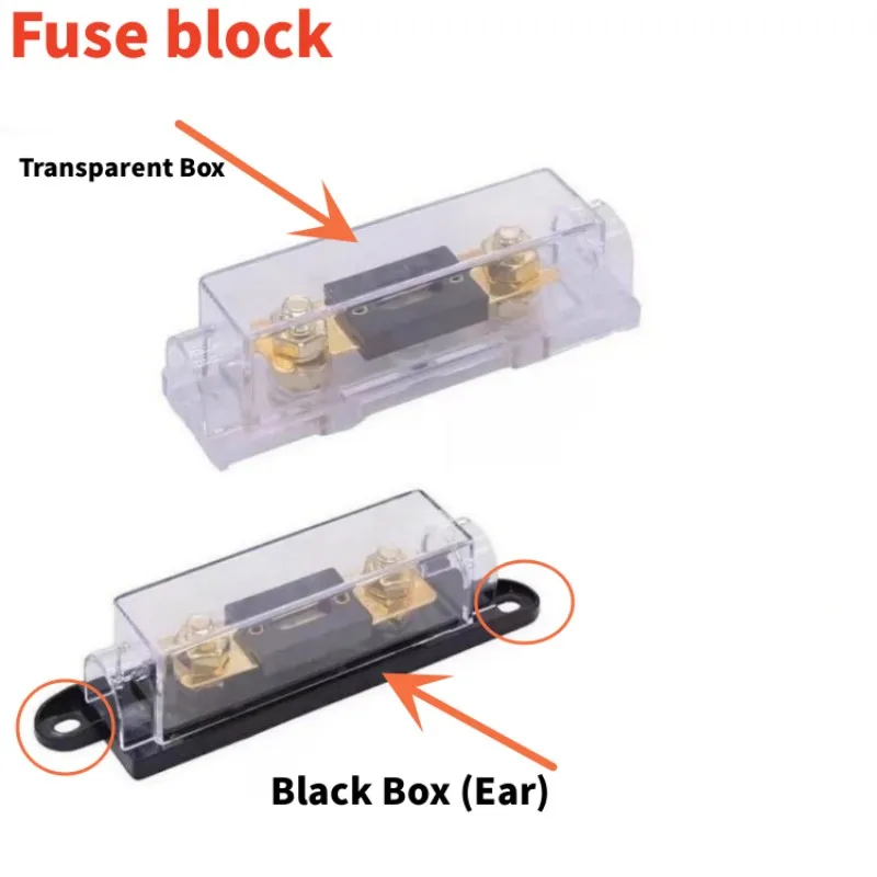 50A / 80A / 100A 150A/200A/300A/400A ANL Large Fork Plug Type Auto Insurance Ribbon Base
