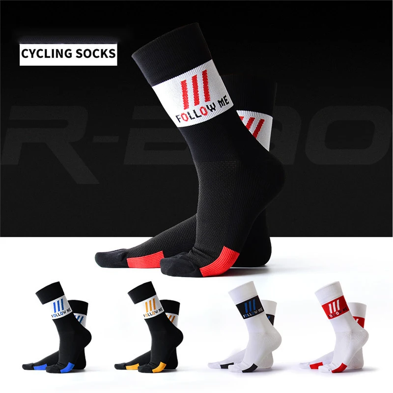 Men Sock Sports Breathable Compression Crossborder Supply Running Riding Cycling Knee high Basketball Biking Hockey Soccer
