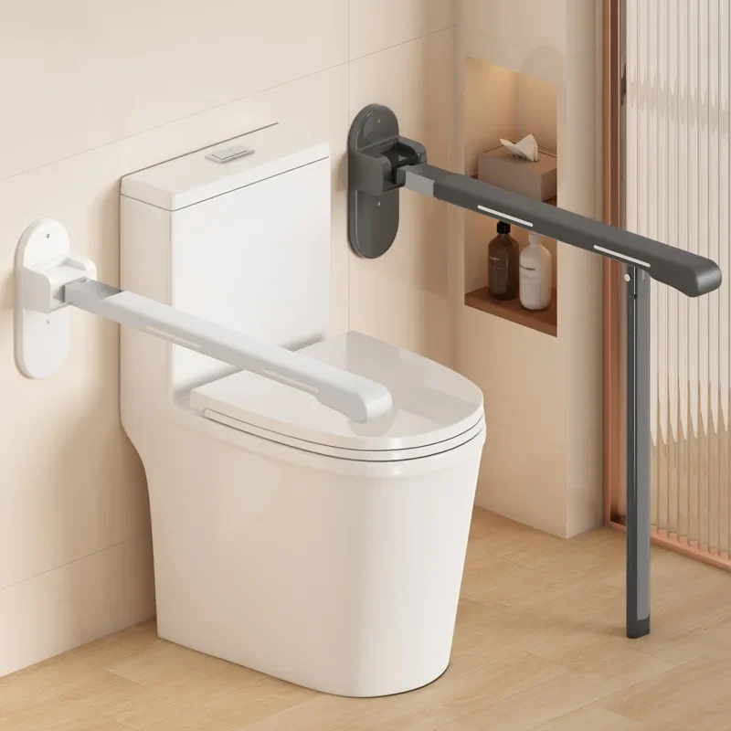 Old Man Toilet Safety Rails Home Toilet Support Bar Pregnant Woman Fold Up Device Bathroom Safety Accessories