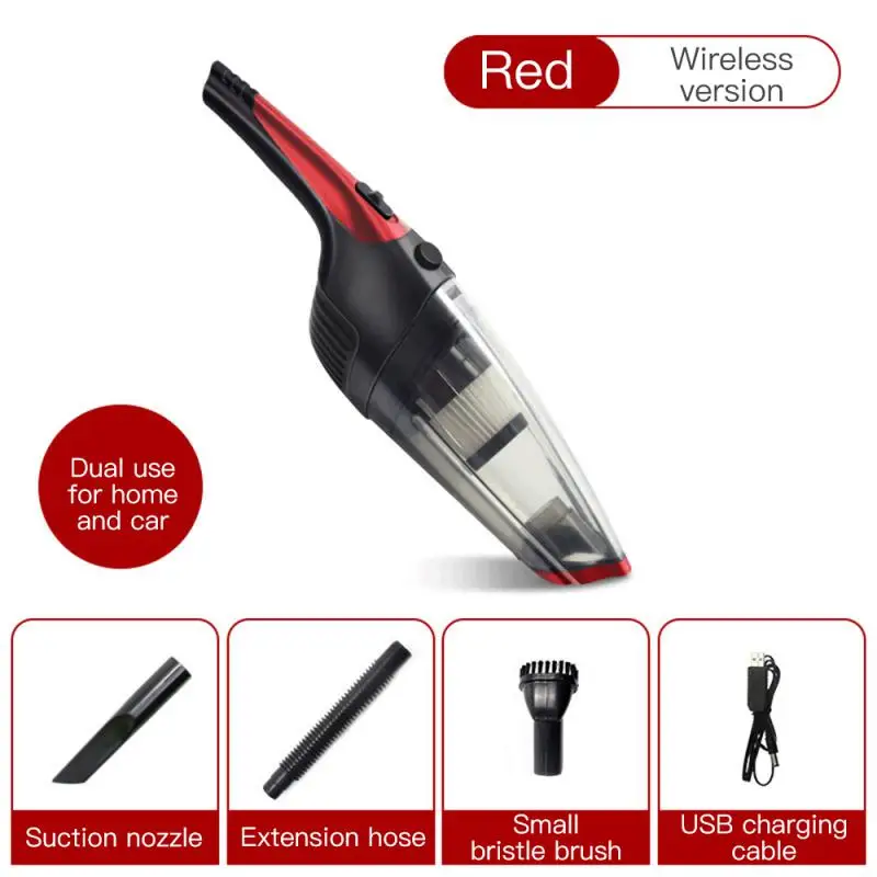 120W Wireless Car Vacuum Cleaner Rechargeable Wet and Dry Car Home Dual-use Hand-held