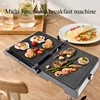 PBOBP Steak Machine Household Grill Double-sided Constant Temperature Iron Plate Barbecue Meat Machine Electric Panini Grill 1