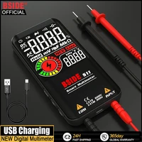 BSIDE Profesional Digital Multimeter Smart 9999 EMF Multitester DC AC Voltage Capacitor Ohm Diode Live Electric Tester USB charg 1