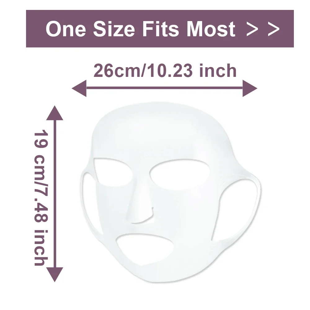 3D Silicone Facial Mask Cover Reusable Ear Hanging Anti-aging Moisturizing Face Shield Double Absorption Anti Evaporation Mask