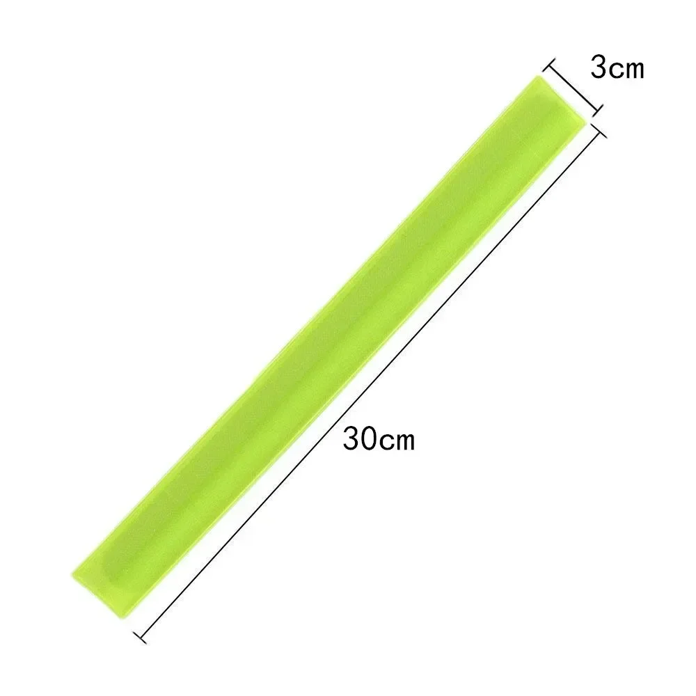 Reflective Wristband Slap Band Bracelets Armband Reflective Tape Bands Led Running Armband for Man Woman Kids Night Running Cycling Sports Safety