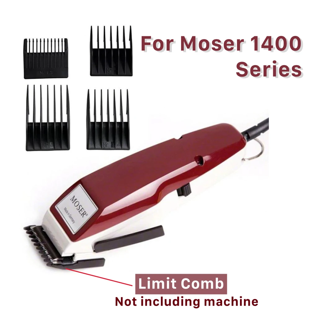 For Moser 1400 Series Shaving Machine Replacement Combs 4pcs/set Hair Trimmer Electric Shaving Limit Comb Set Kit 3/6/9/12mm 110mm rc car tires 4pcs 12mm hex for 1 12 1 14 1 10 rock crawler rc car wltoys 12427 12429 12423 144001 124019 124018