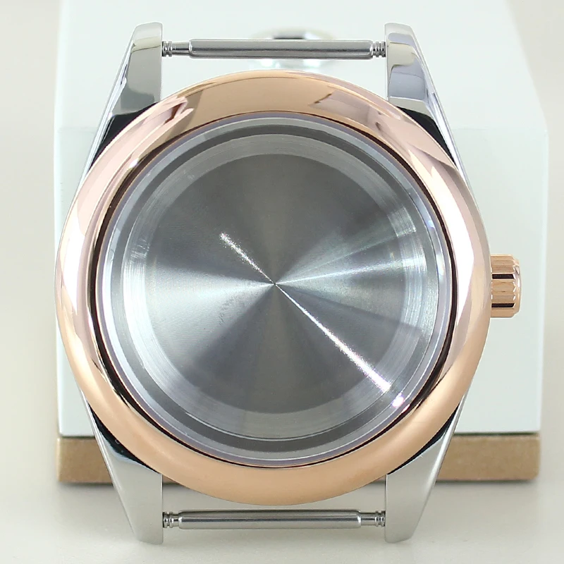 High-Quality 36mm/39mm Steel Watch Case with Sapphire Glass Bracelet