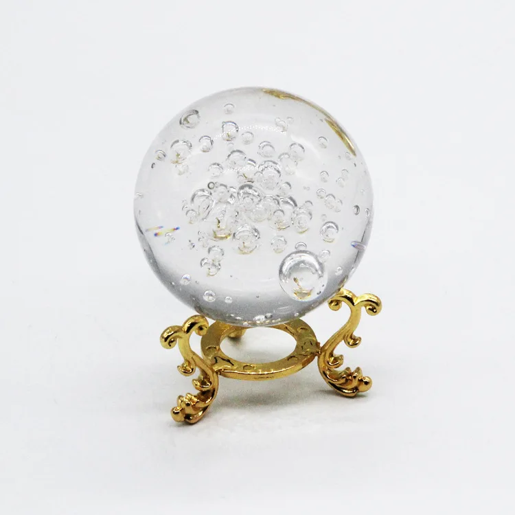 Crystal Art Bubble Ball Decorazione A Sfera Trasparente Decorazione Dell'Hotel Ice Cracking Ball Solid Factory Accessori Illuminazione Regalo