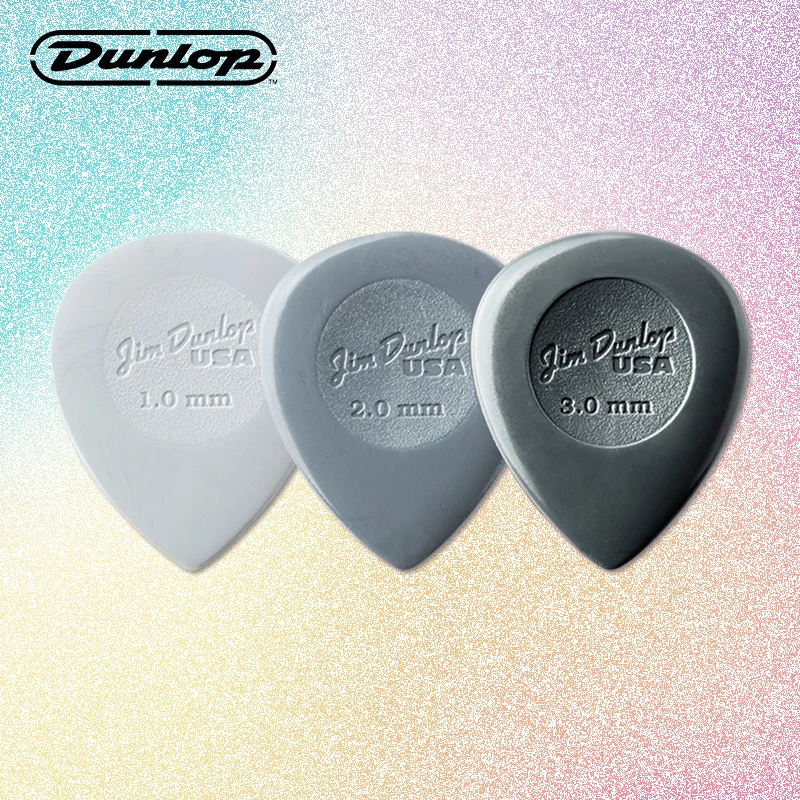 Dunlop Guitar Picks Nylon Big Stubby 445R Plectrum Mediator 1/2/3mm for