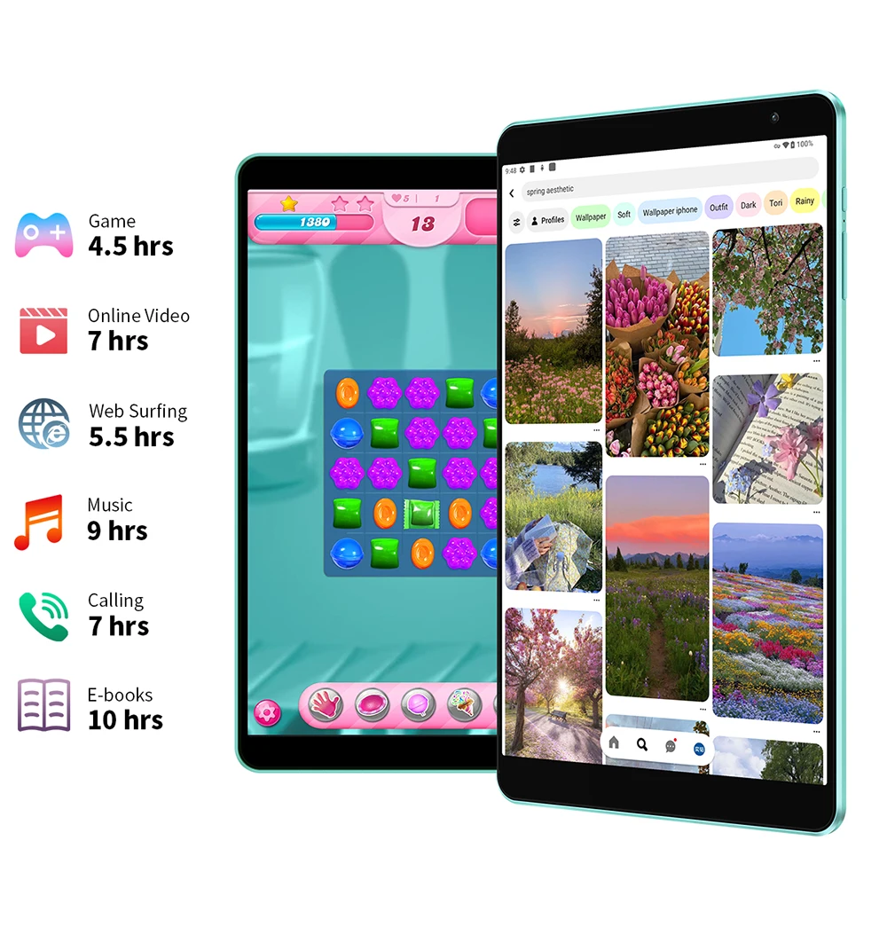 Teclast P85T Android 13 Tablet - 8 Inch IPS, 4GB RAM, 64GB ROM, A523 8-core, Wi-Fi 6, Type-C, Metal Body, 335g Light, 5000mAh Description Image.This Product Can Be Found With The Tag Names Computer Office, Tablet, Tablets