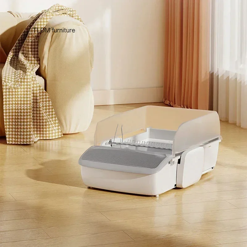 

Self-cleaning Open Cat Litter Box Automatic Intelligent Cat Bedpan Leak-proof Sterilization Deodorization Cat Toilet Cat Product